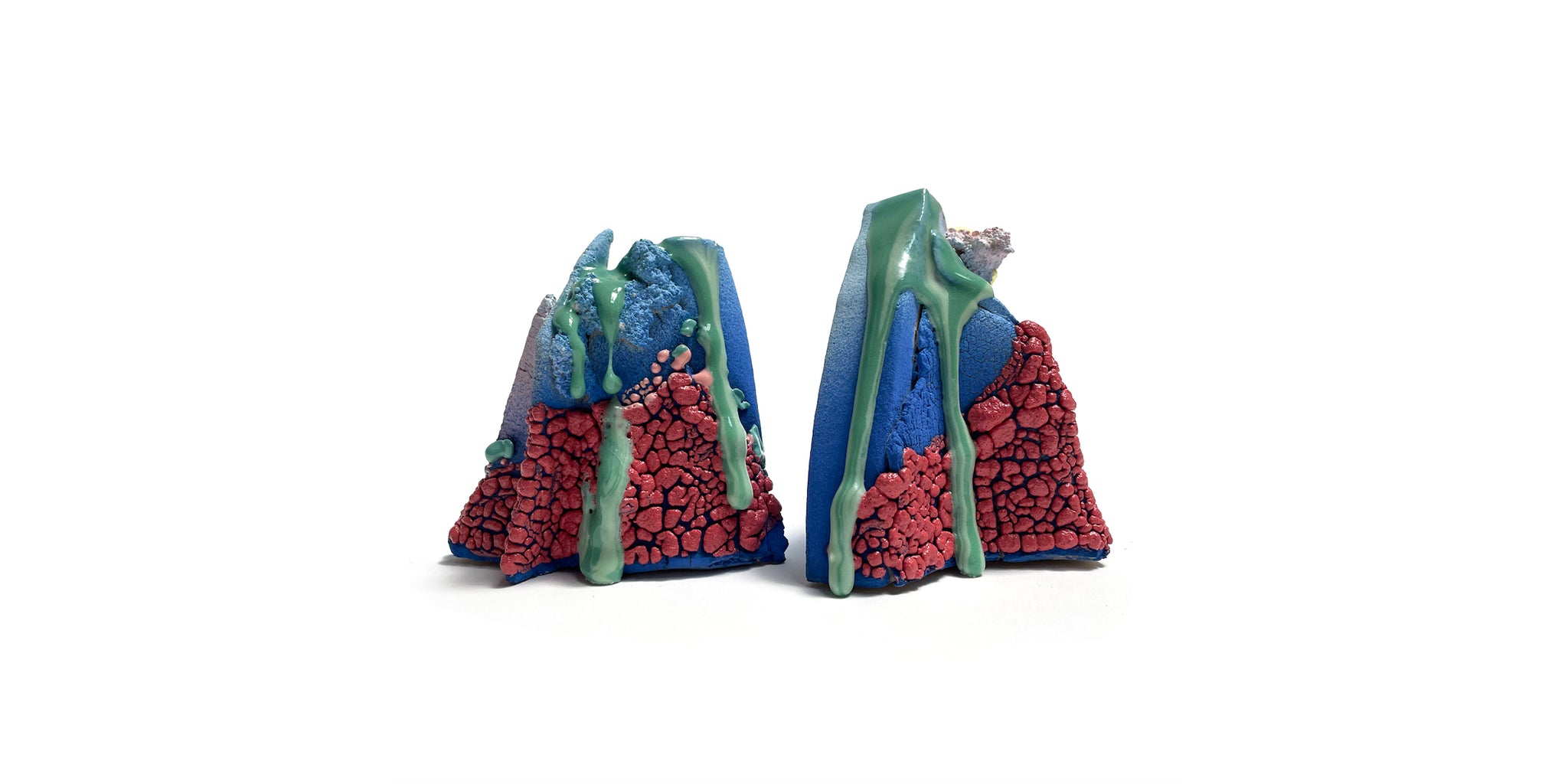 Bookends - Blue/Pink/Turquoise
