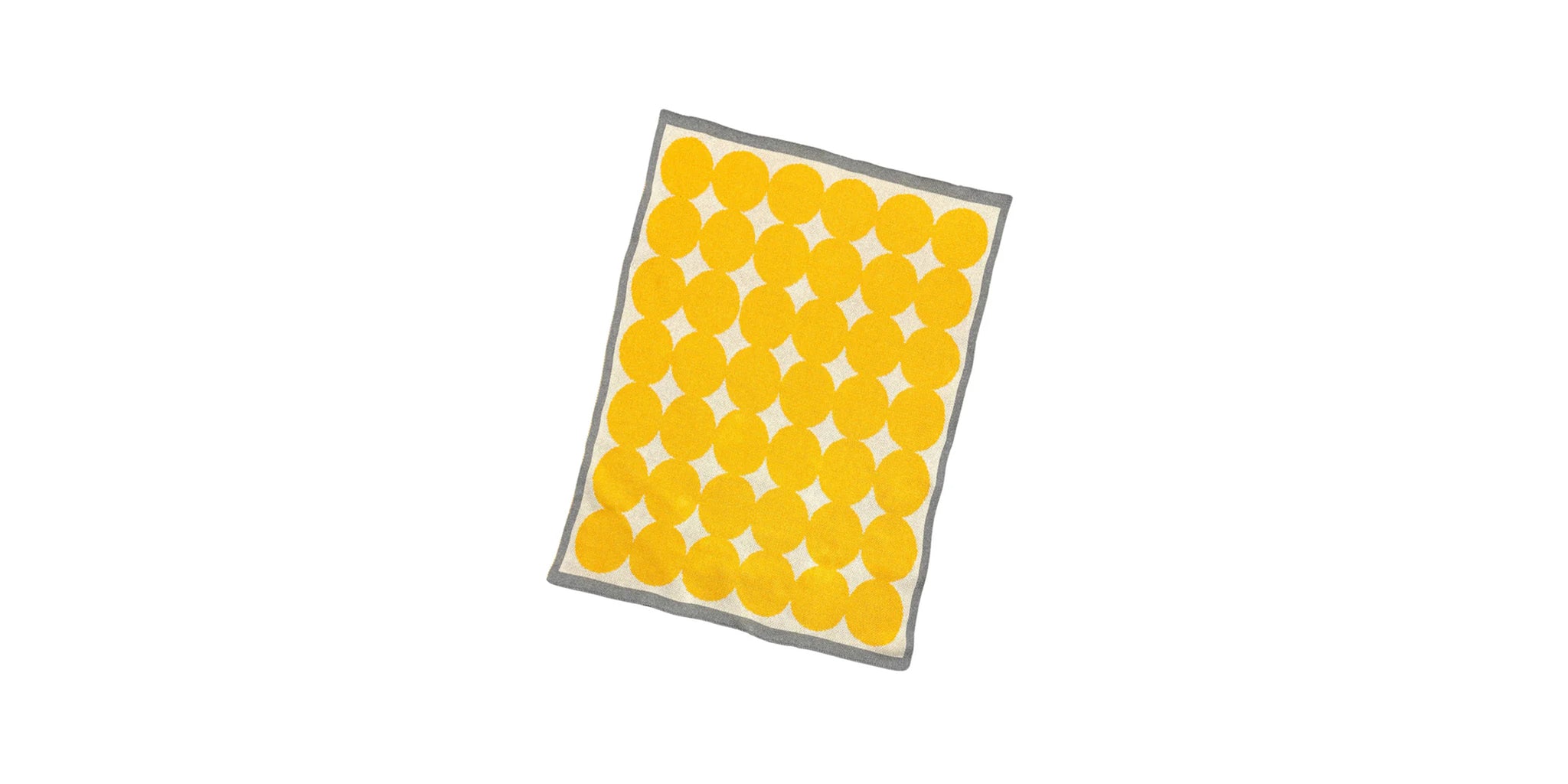 Dream Big Mini Baby Blanket - Yellow + Grey