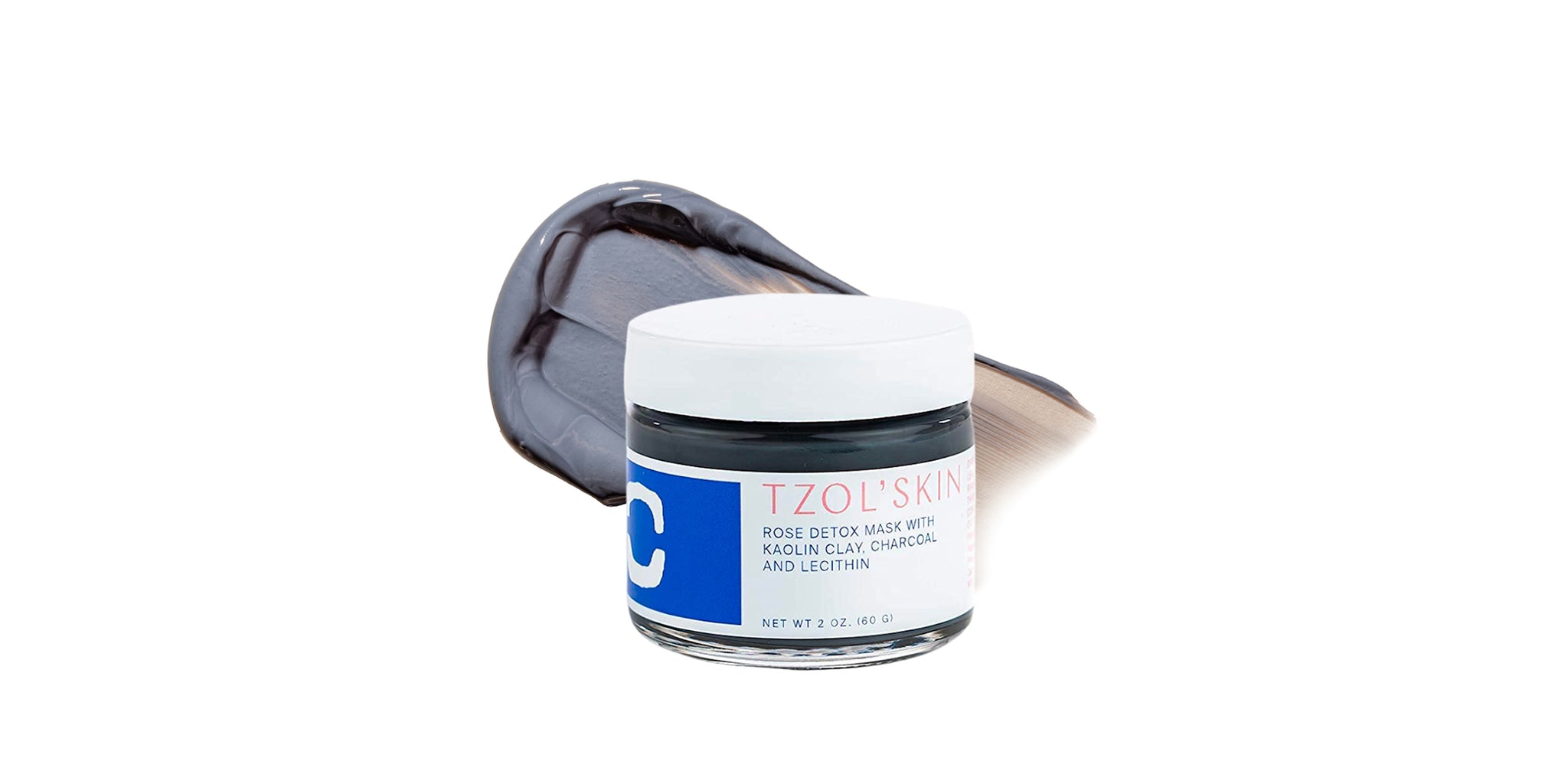 ROSE DETOX MASK WITH KAOLIN CLAY, CHARCOAL + LECITHIN