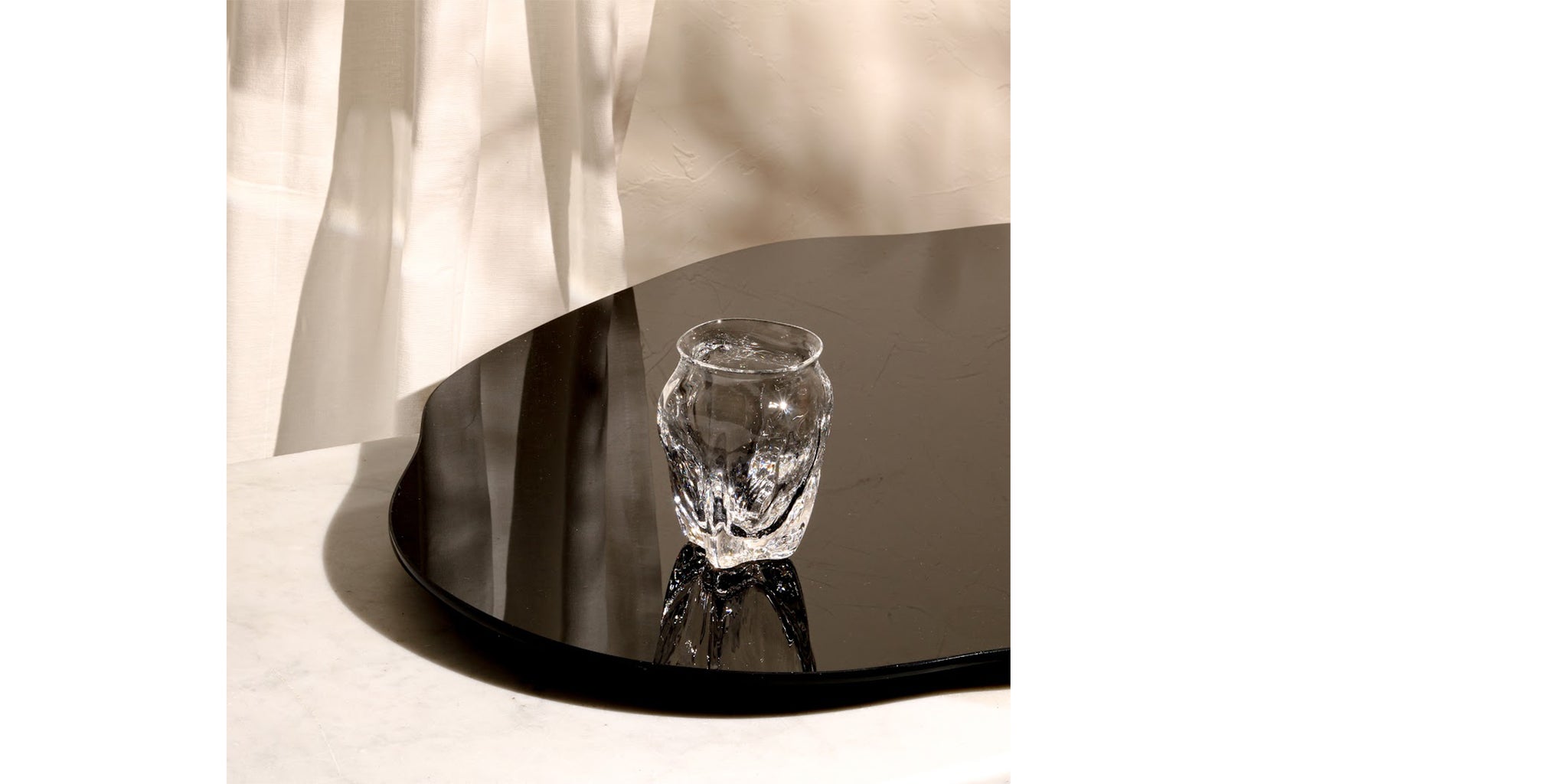 Quatrefoil Stemless Wine Glasses - clear