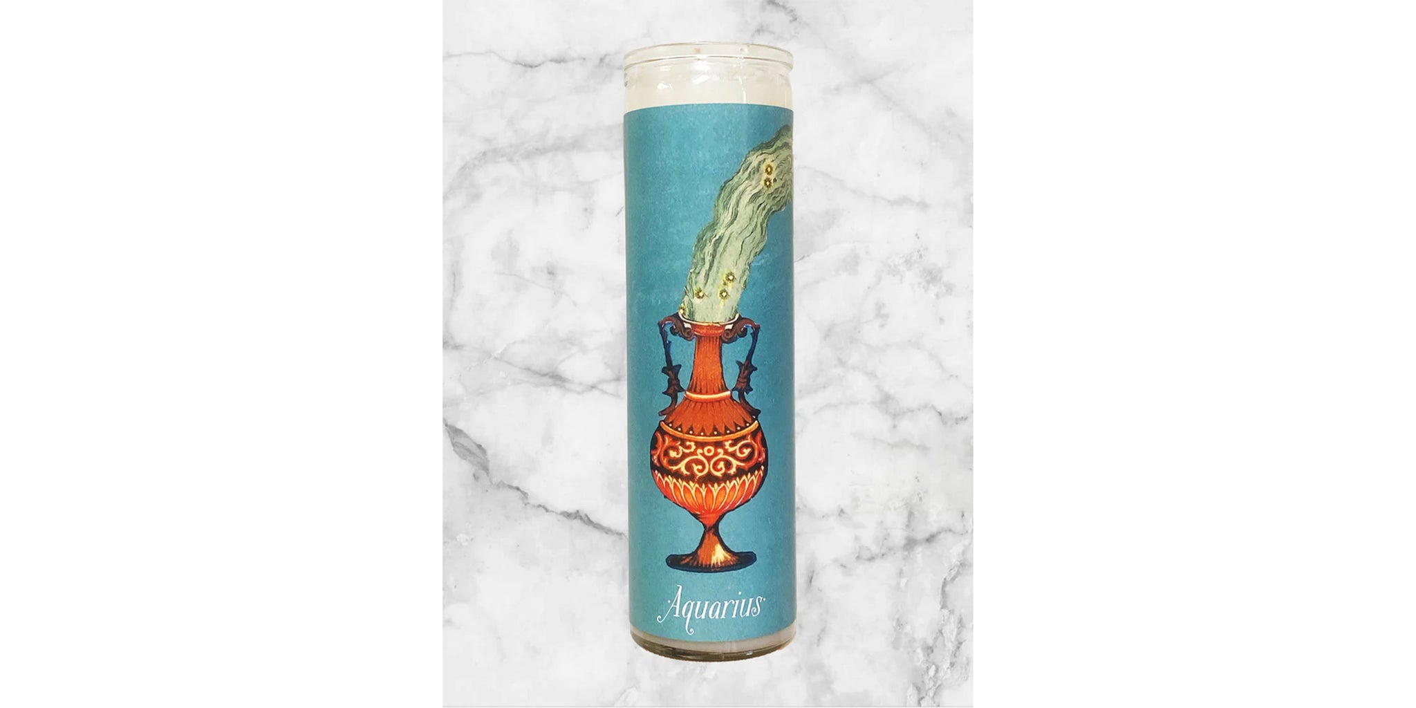 Aquarius Zodiac Candle