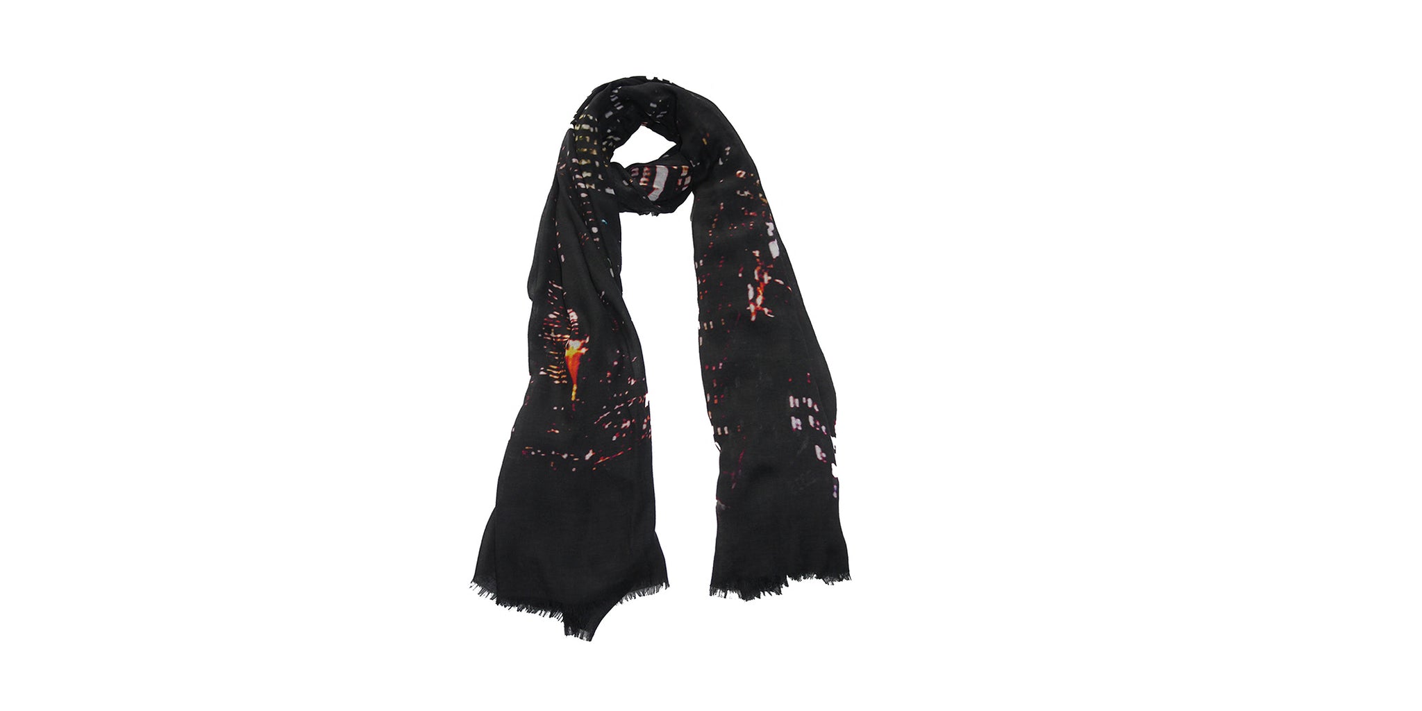 New York skyline at night scarf
