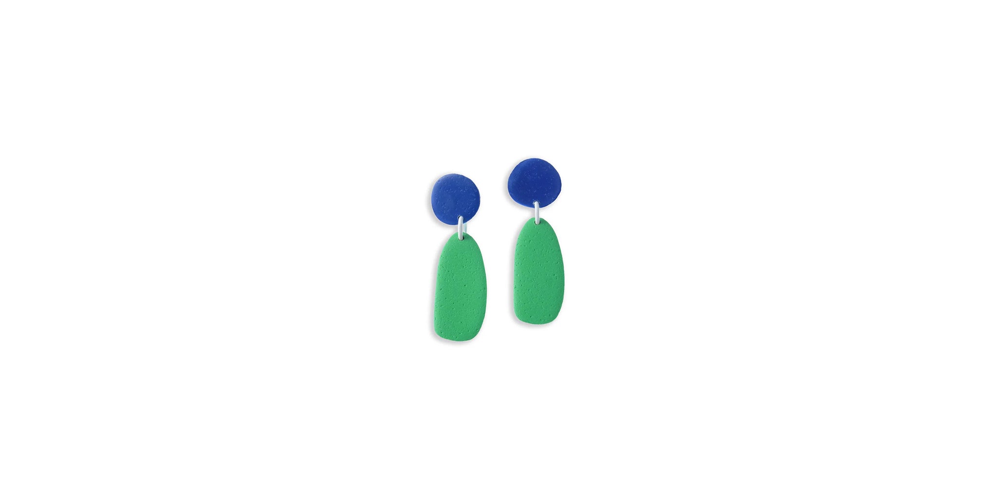 Micro Drop Earrings - Green