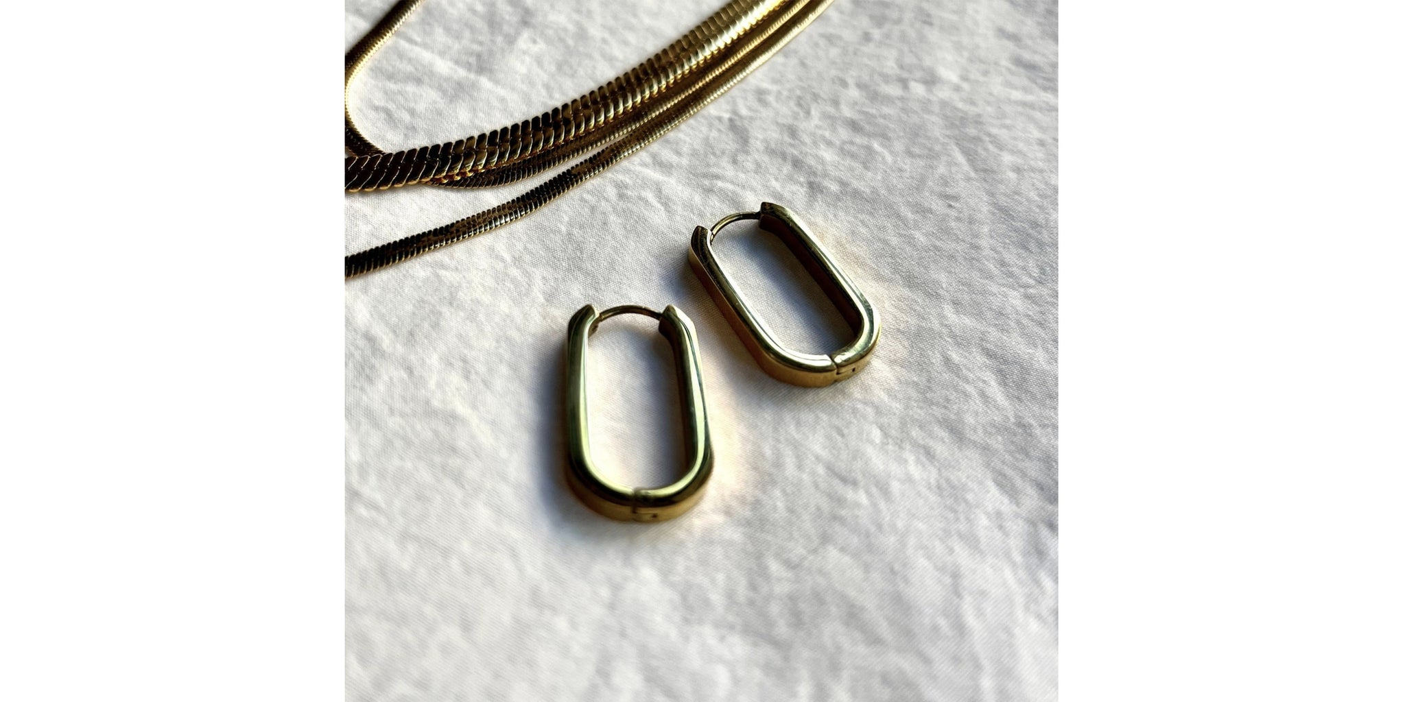 Dylan Steel Earrings - gold