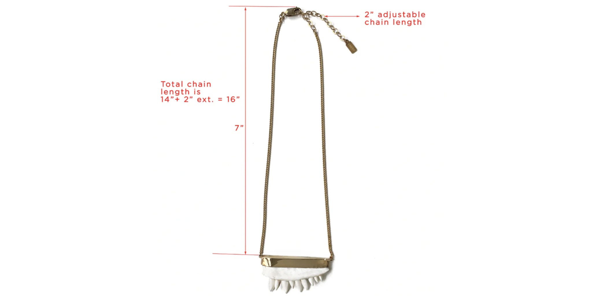 Osso Jaw Necklace - gold