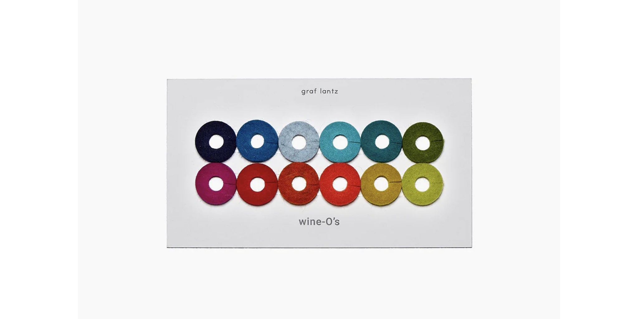 Wine-O's Merino Wool Felt Round Wine Markers