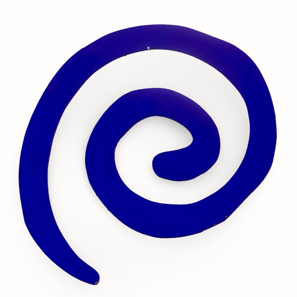 SWIRL - COBALT WALL ART