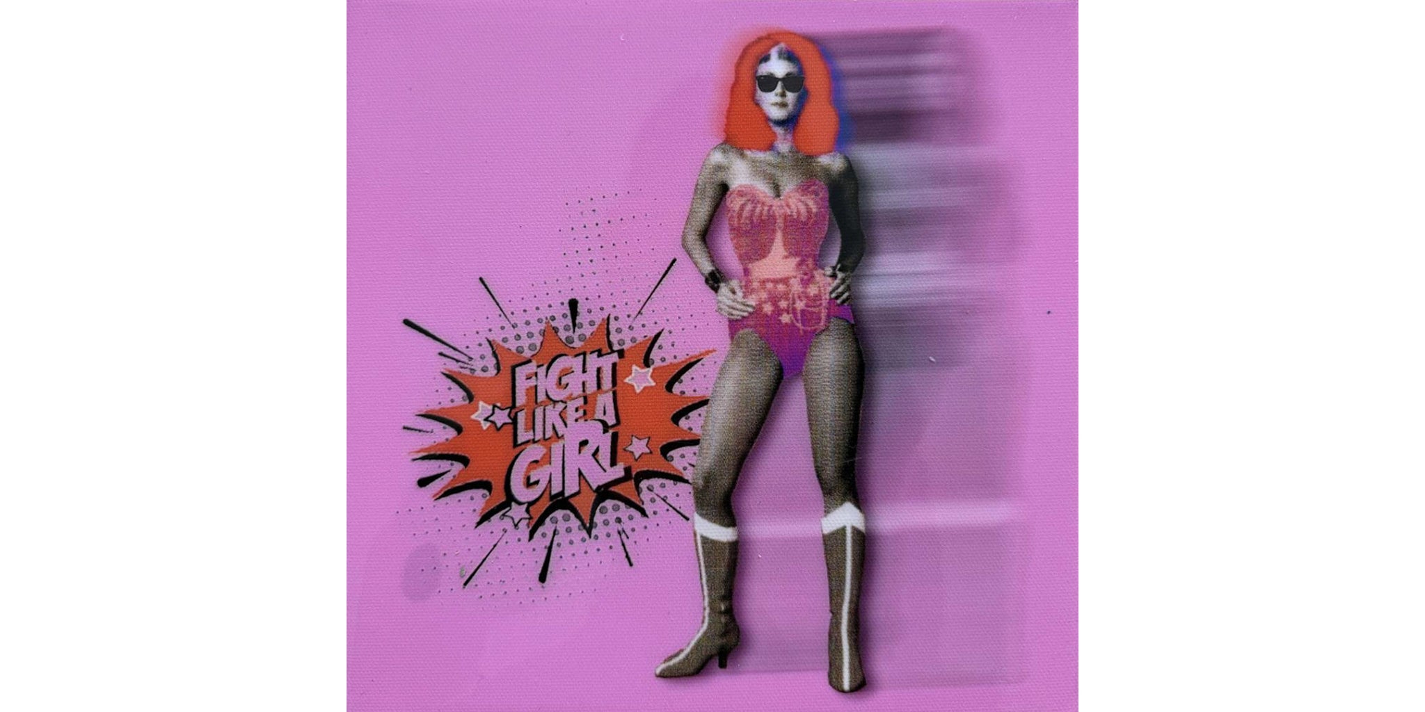 WONDER WOMAN FIGHT LIKE A GIRL PINK