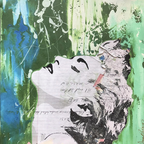 MADONNA GREEN ‘EXPRESS YOURSELF’  LIGHT SCULPTURE