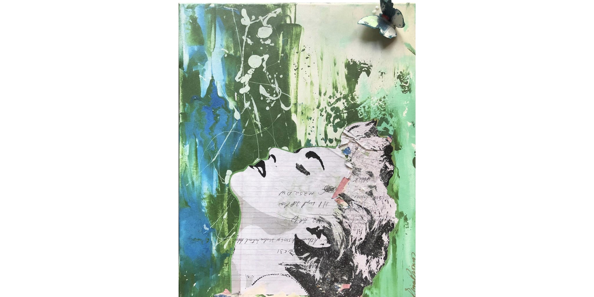 MADONNA GREEN ‘EXPRESS YOURSELF’  LIGHT SCULPTURE