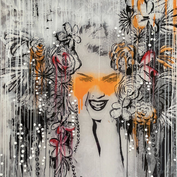 MADONNA ORANGE LIGHT SCULPTURE