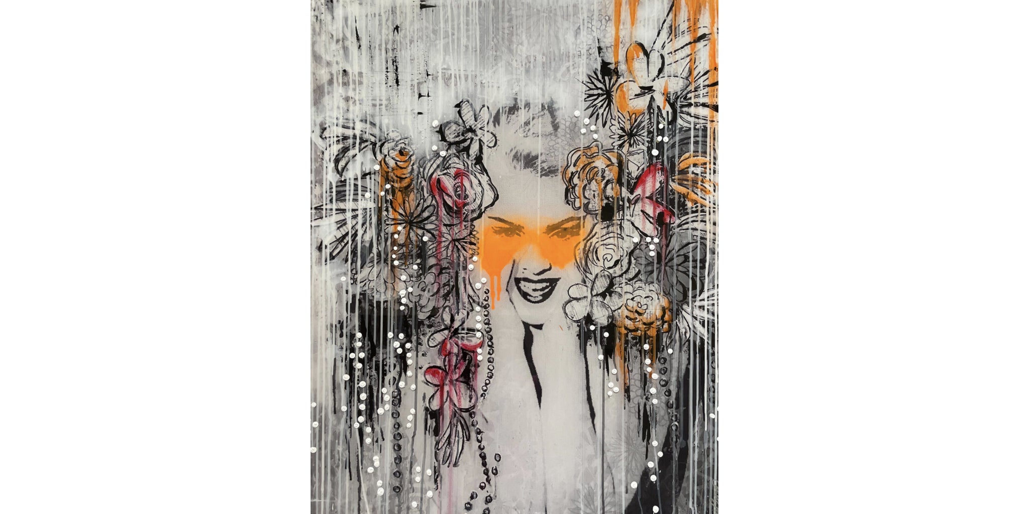 MADONNA ORANGE LIGHT SCULPTURE