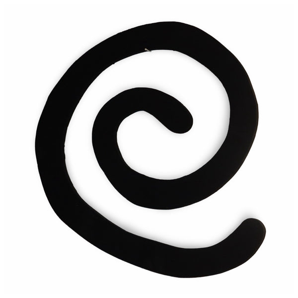 SWIRL - COAL WALL ART