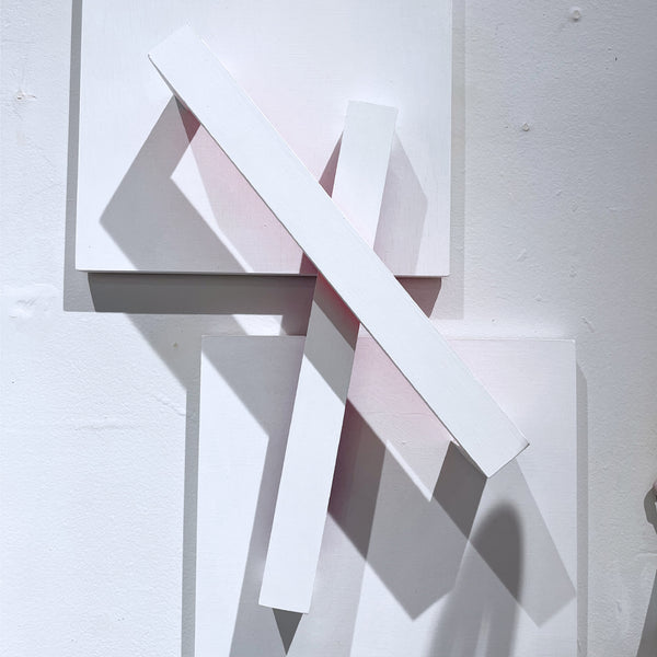 PURPLE AND PINK CROSSED CONSTRUCTION