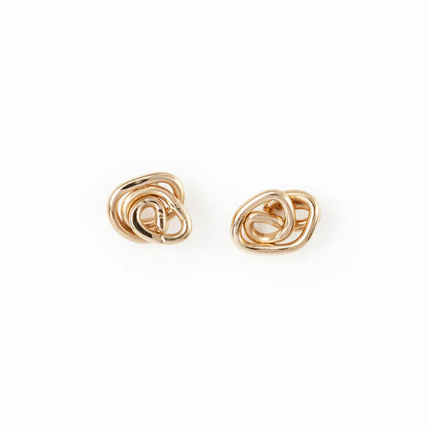 Knot Studs - gold