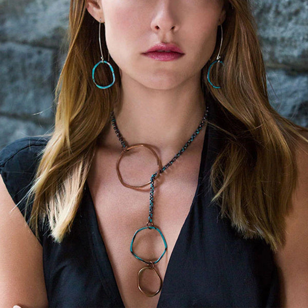 Sea Stone Lariat Necklace