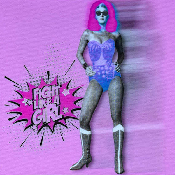 WONDER WOMAN FIGHT LIKE A GIRL PINK