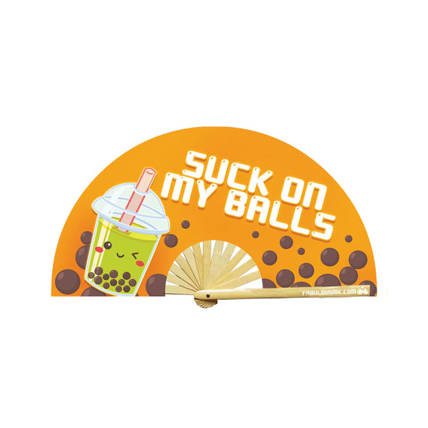Suck On My Balls Fan (UV GLOW)