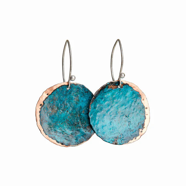 Turquoise Crescent Earrings