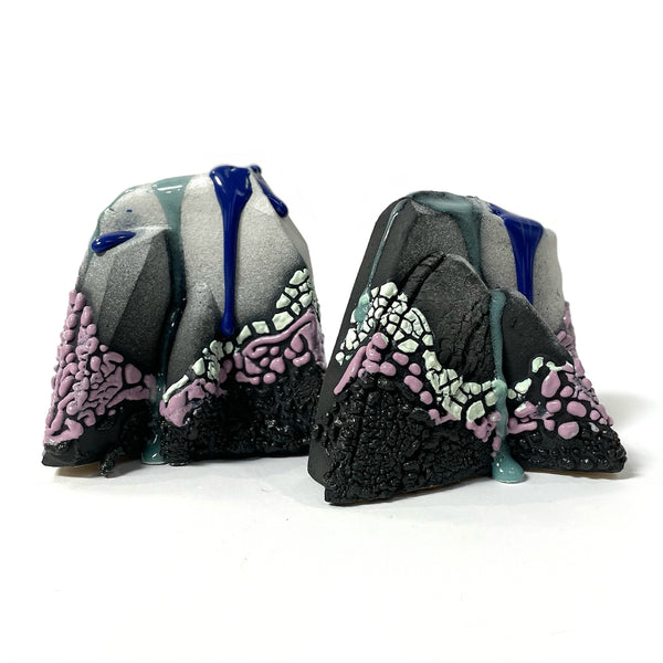 Bookends - Black/White/Blue/Purple