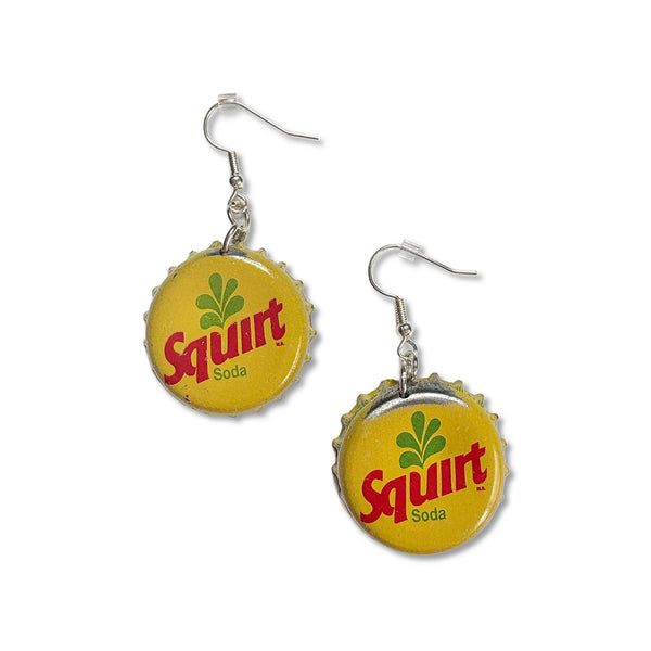 Bottle Cap Earrings - Squirt