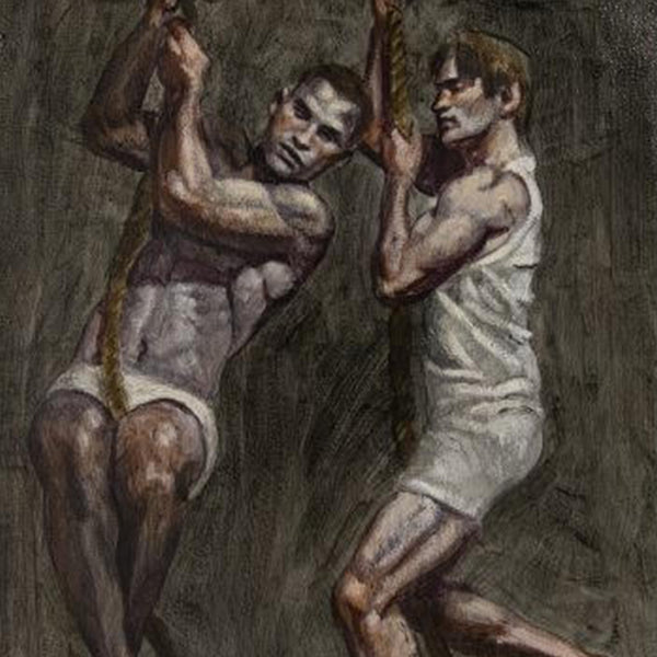 Two Men On Ropes