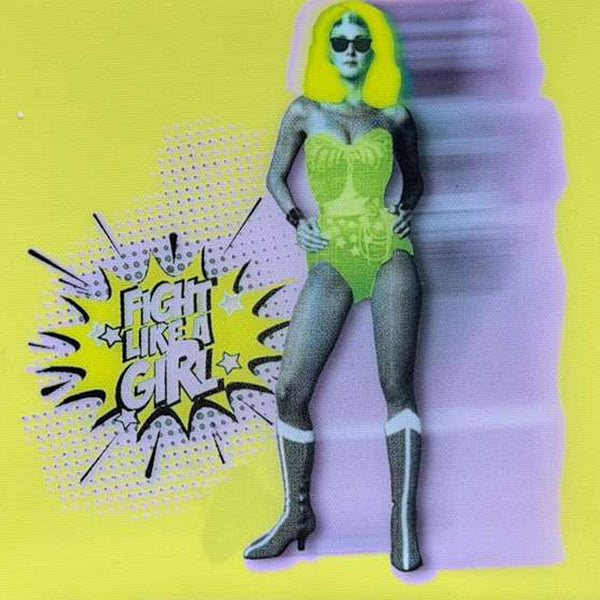 WONDER WOMAN FIGHT LIKE A GIRL Yellow