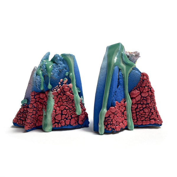 Bookends - Blue/Pink/Turquoise