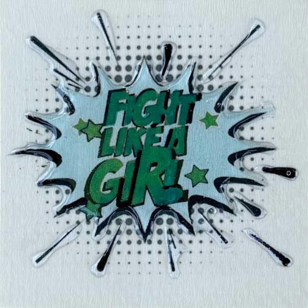 FIGHT LIKE A GIRL Minis pale blue/ green