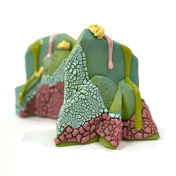 Bookends - Lime/Turquoise/Pink