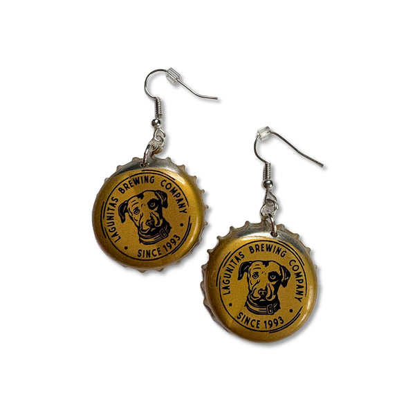 Bottle Cap Earrings - Lagunitas
