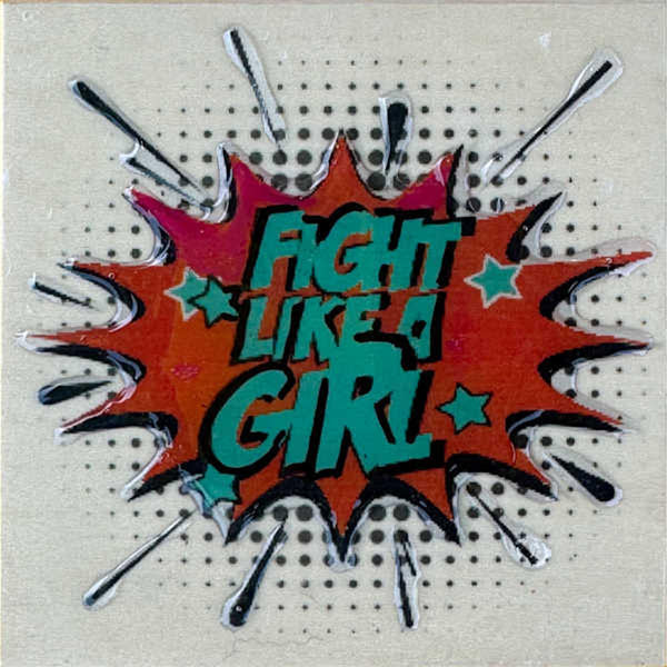 FIGHT LIKE A GIRL Minis orange / blue