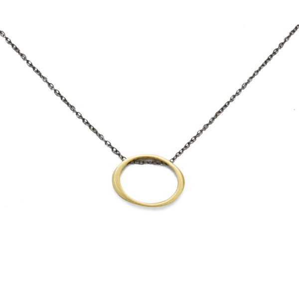 floating torque pendant - 18K gold