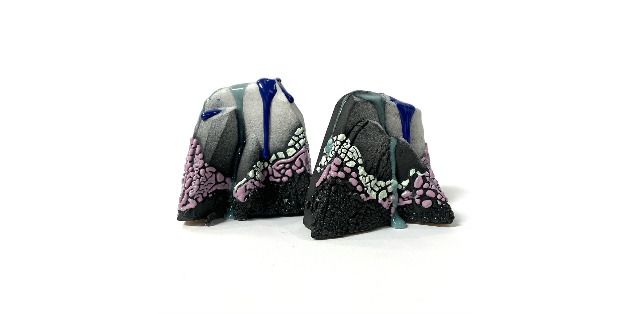 Bookends - Black/White/Blue/Purple