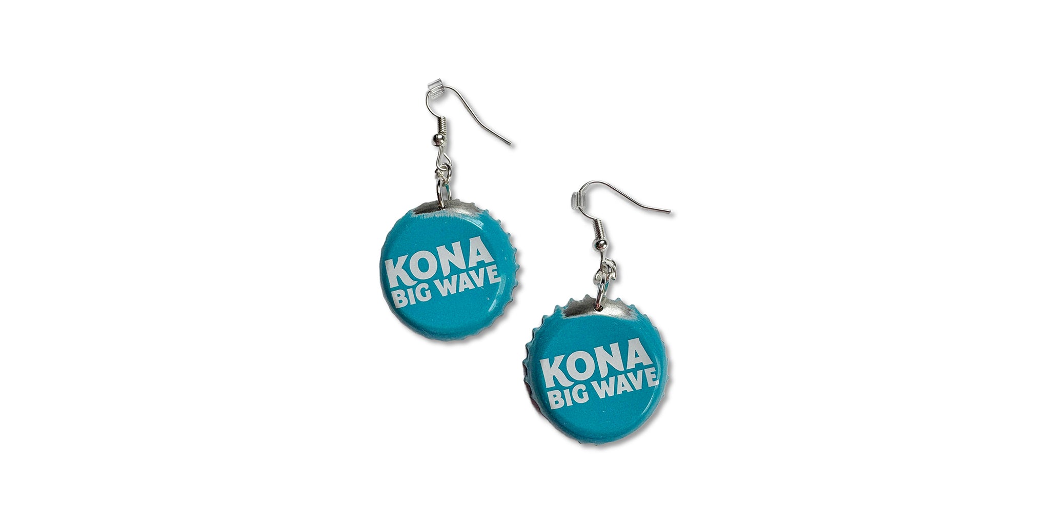 Bottle Cap Earrings - Kona Big Wave