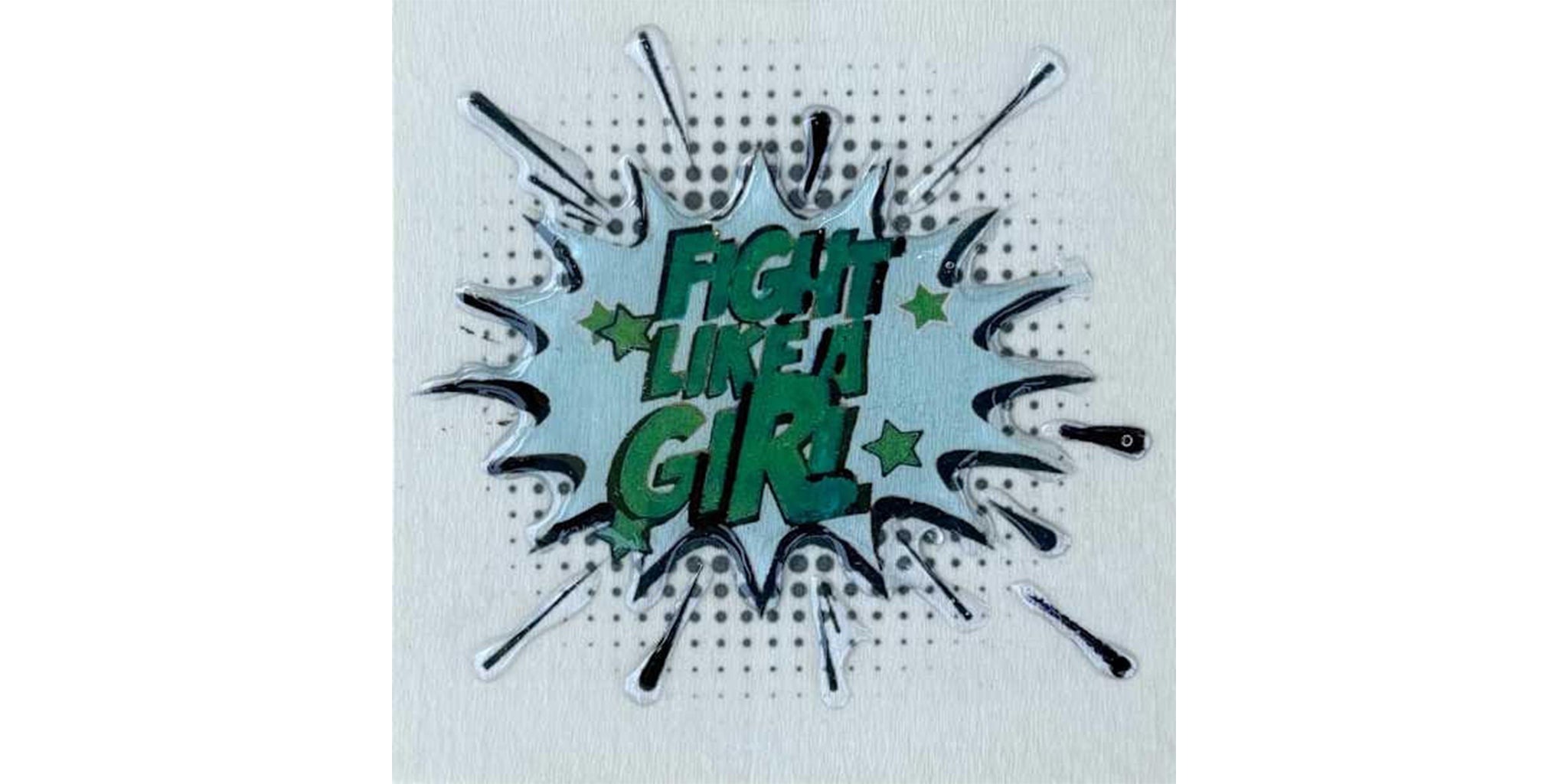 FIGHT LIKE A GIRL Minis pale blue/ green