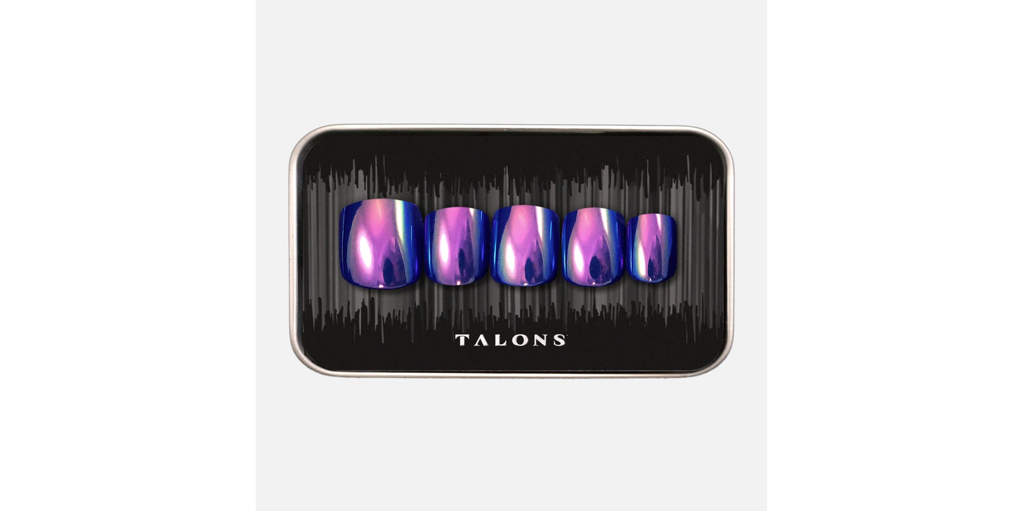 Blue / Purple Metallic Statement Nails
