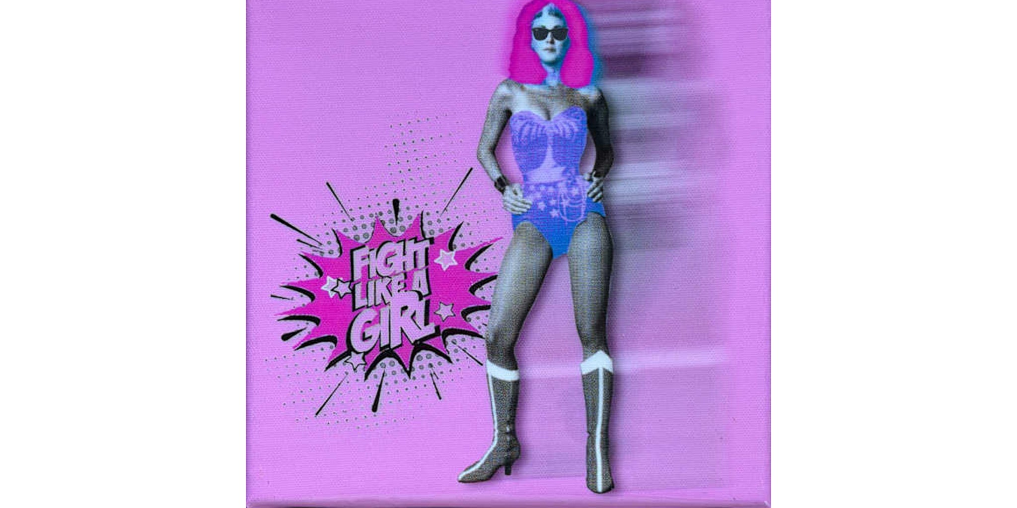 WONDER WOMAN FIGHT LIKE A GIRL PINK