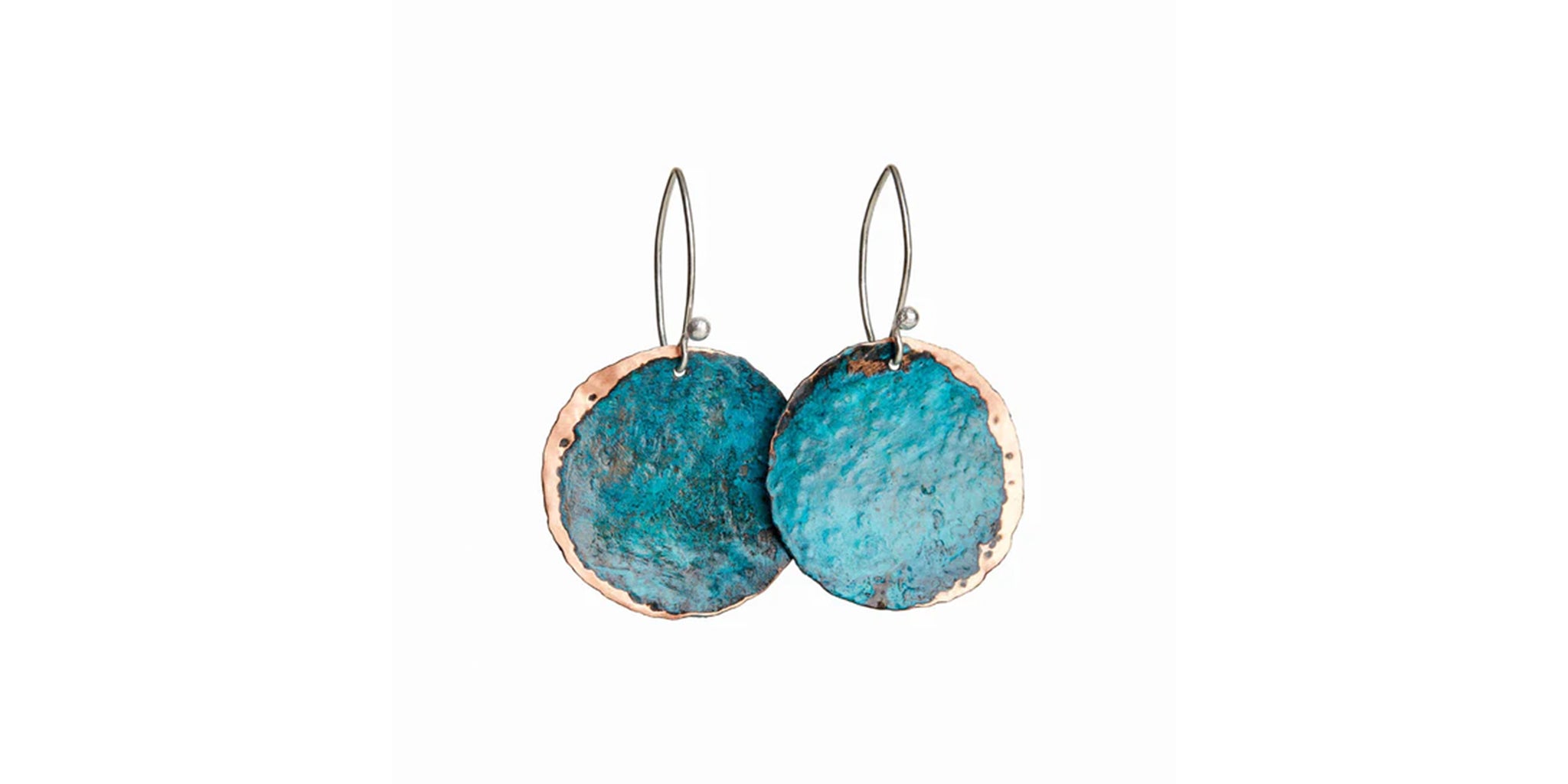 Turquoise Crescent Earrings