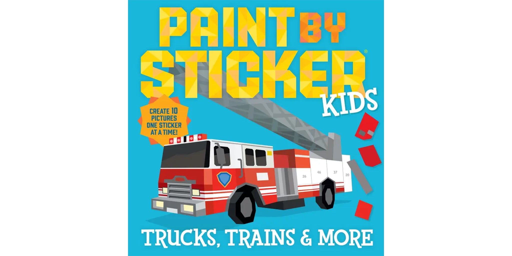 Paint by Stickers Kids: Trucks, Trains + More
