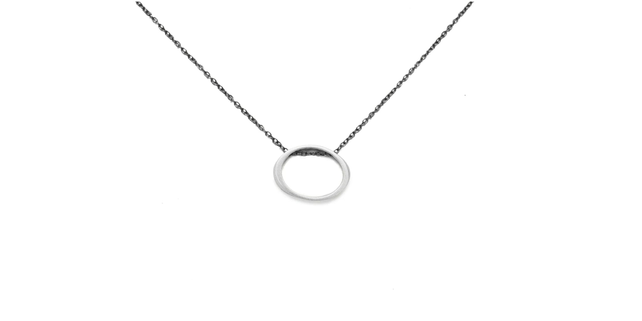 floating torque pendant - sterling silver