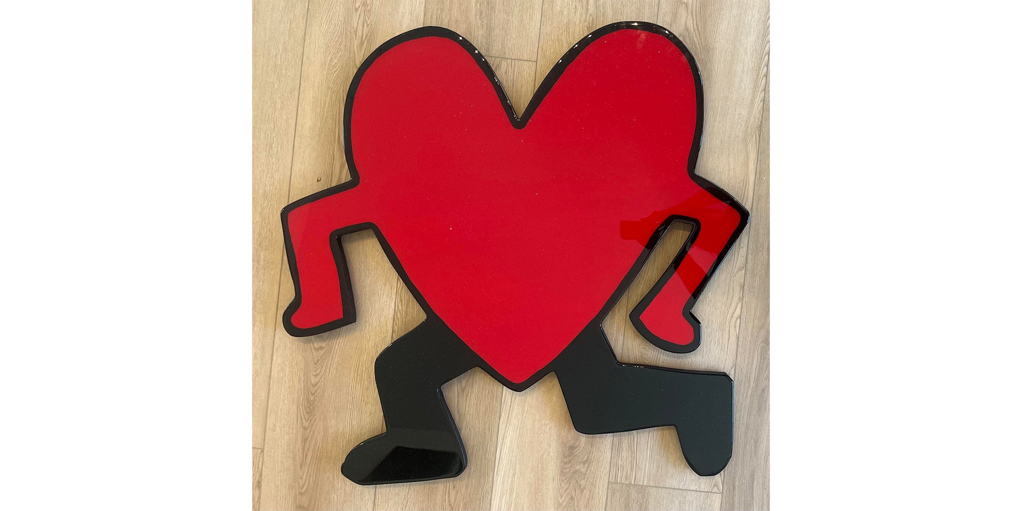 Haring Running Heart - Large