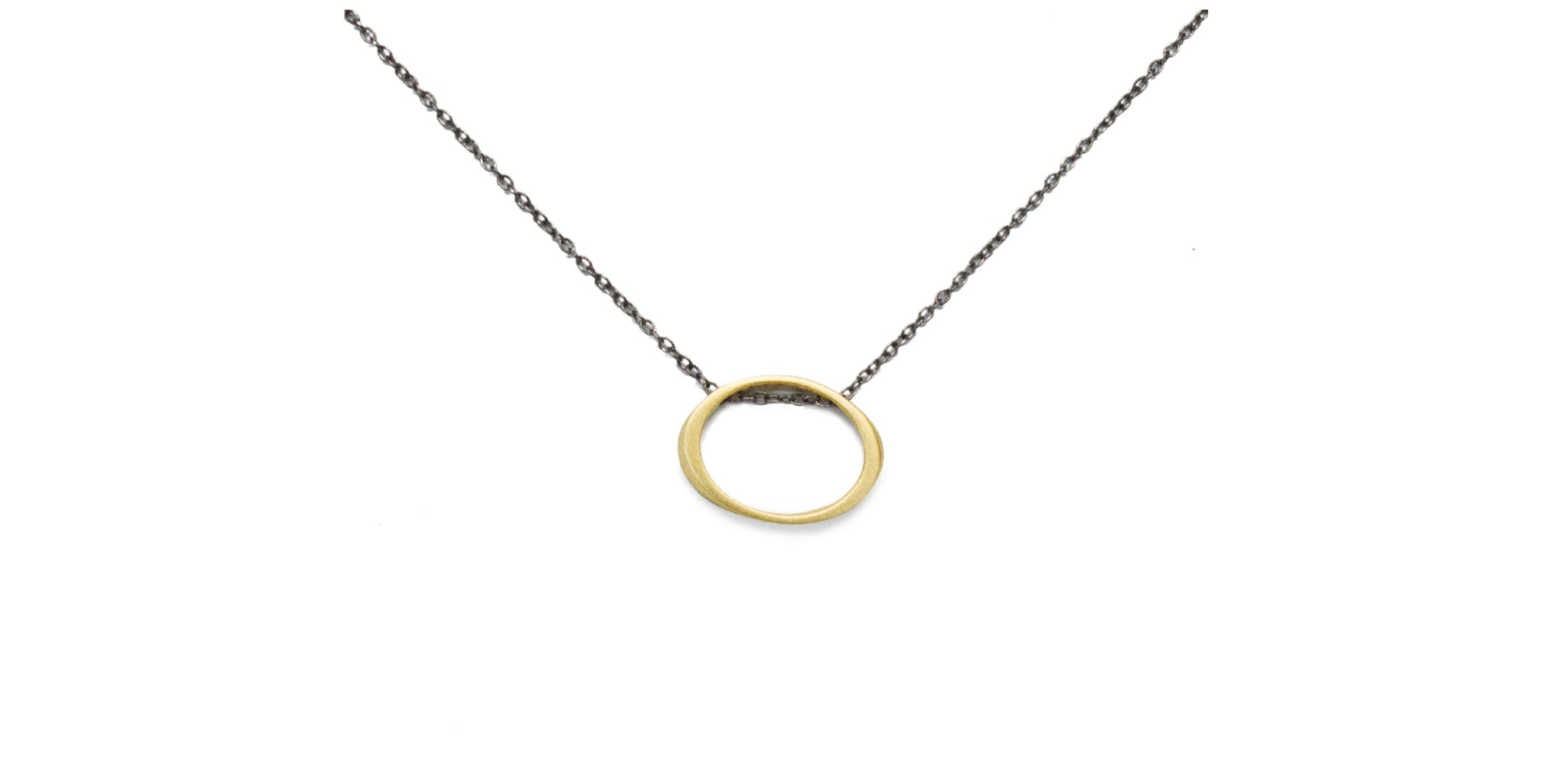 floating torque pendant - 18K gold