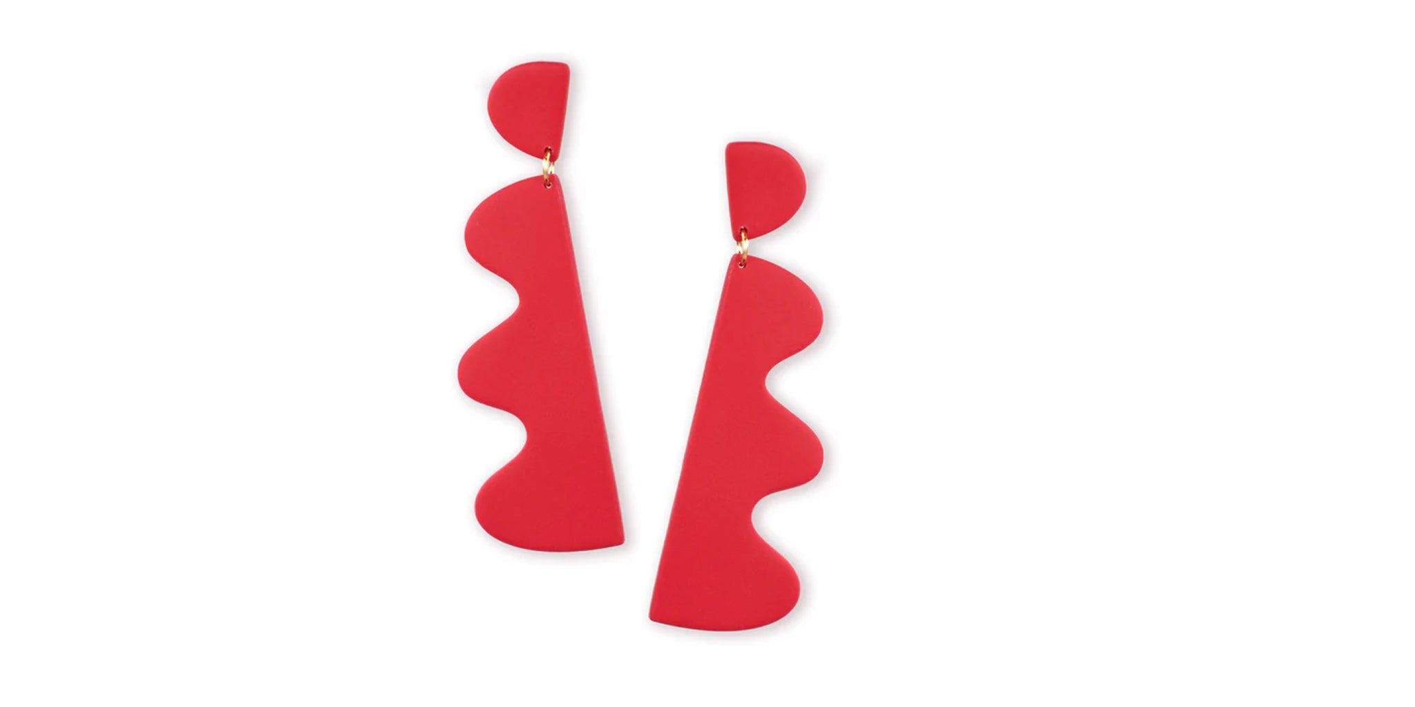 Wiggle Earrings - red