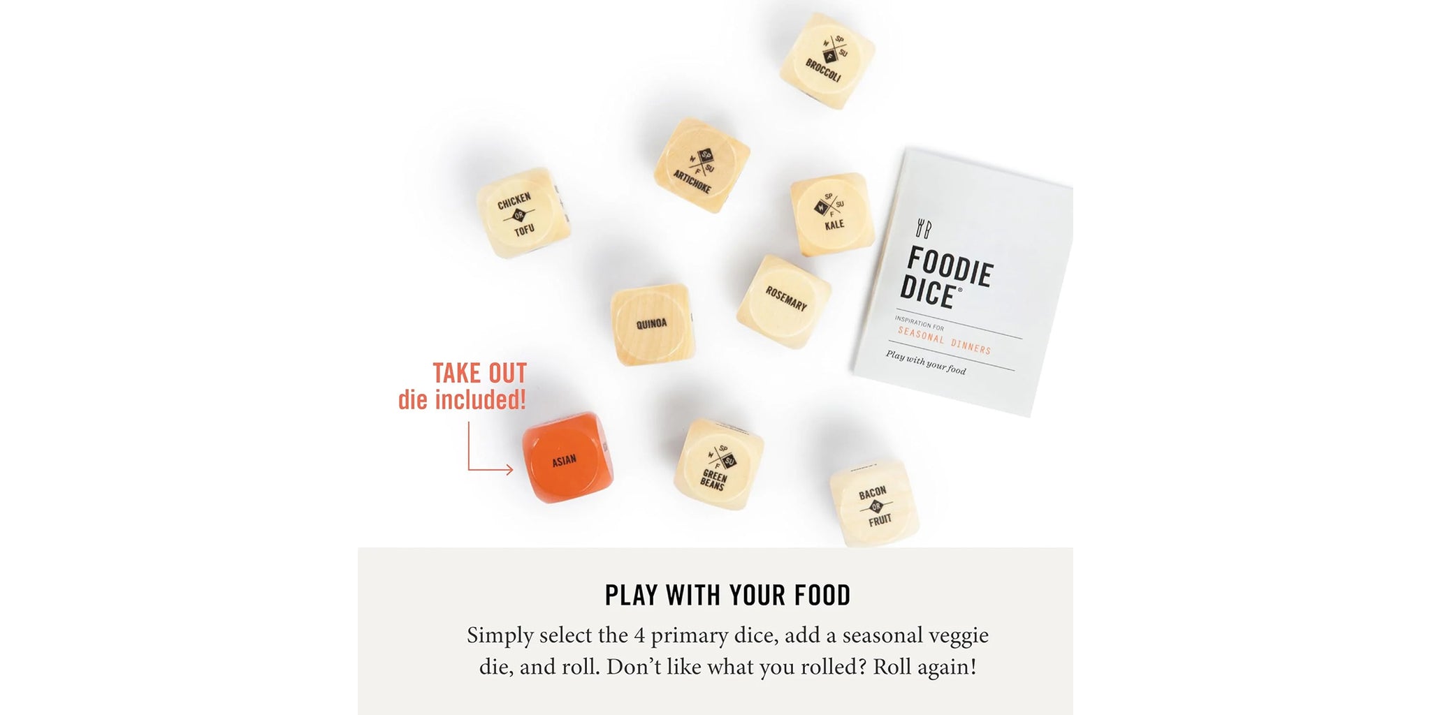 Foodie Dice - Inspiration for Seasonal Dinners