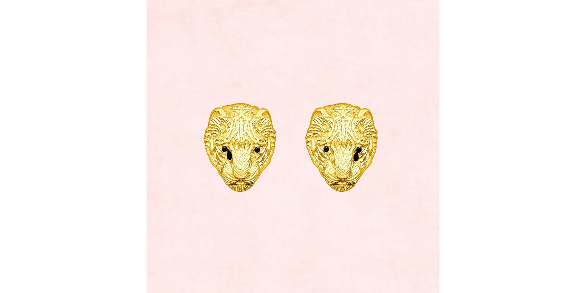 Huli Tiger Earrings - Gold