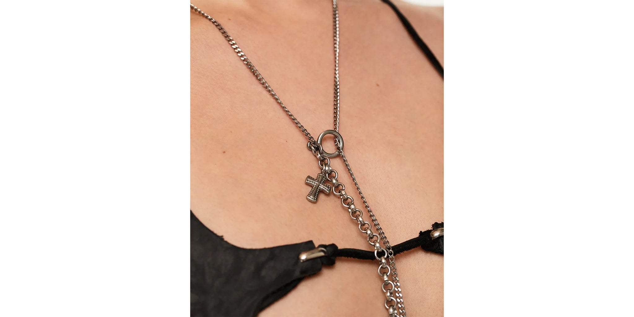 Lariat Cross Necklace