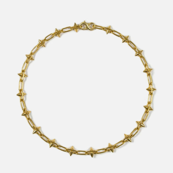 Small Spike Necklace - gold