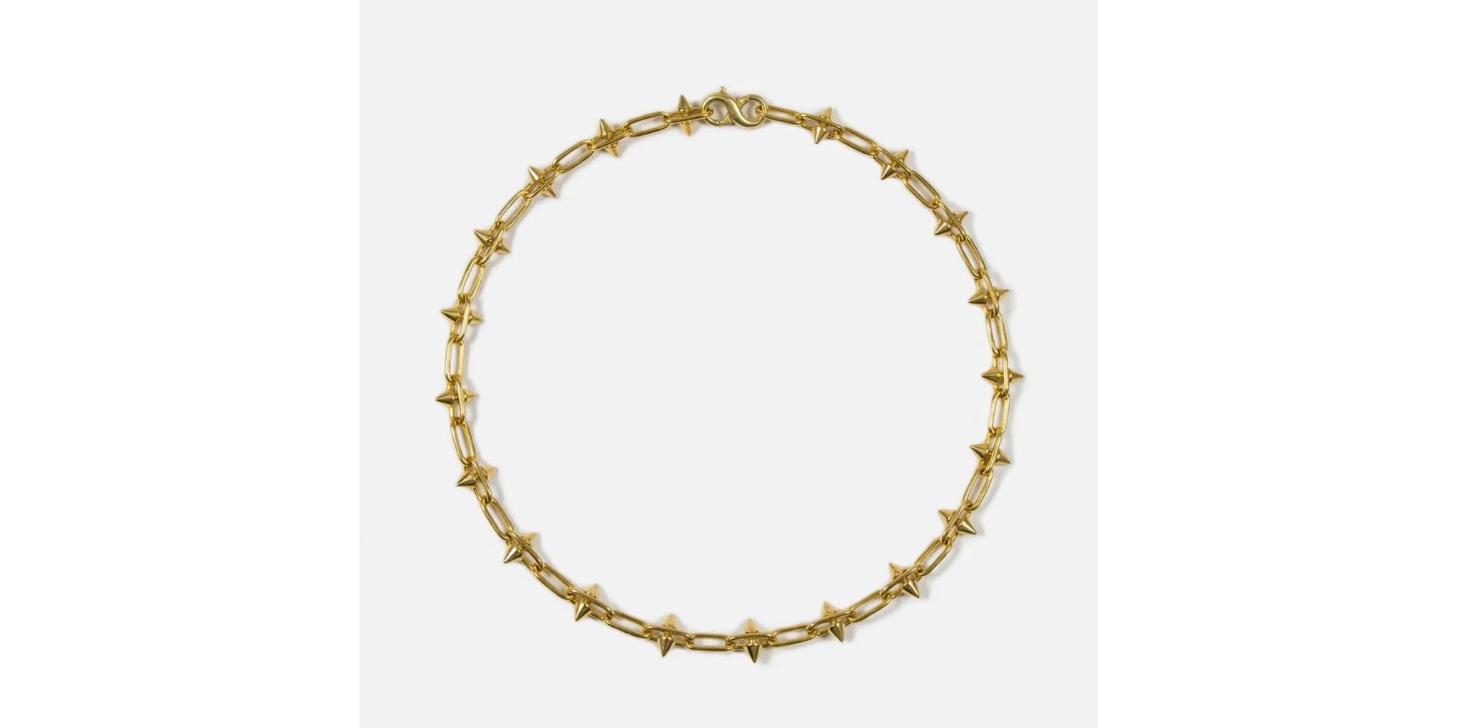Small Spike Necklace - gold