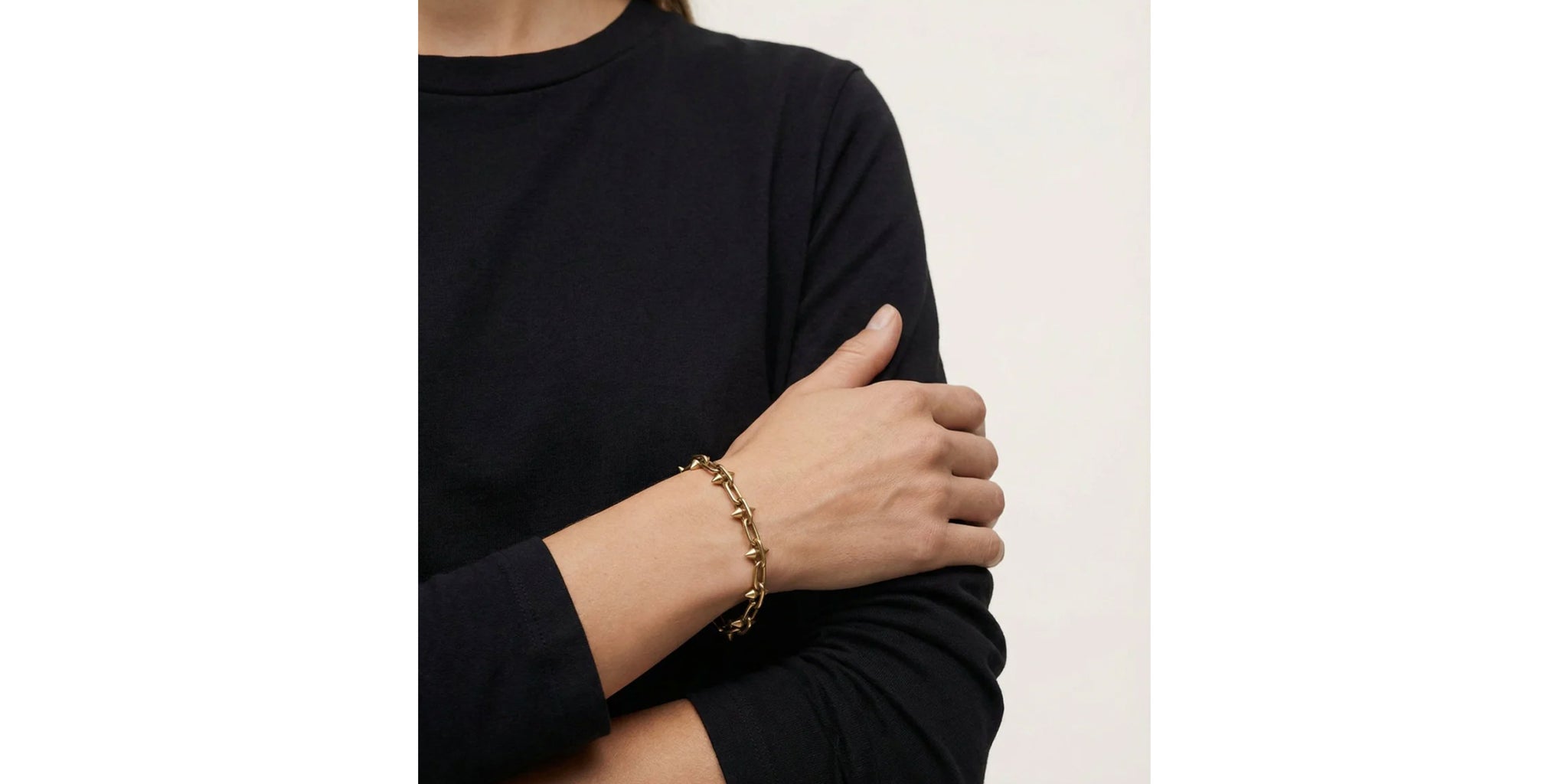 Small Spike Bracelet - gold